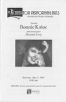 Bonnie Koloc by Center for Performing Arts