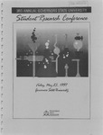 3rd Annual Governors State University Student Research Conference Proceedings by Shailendra Kumar Ph.D., Editor